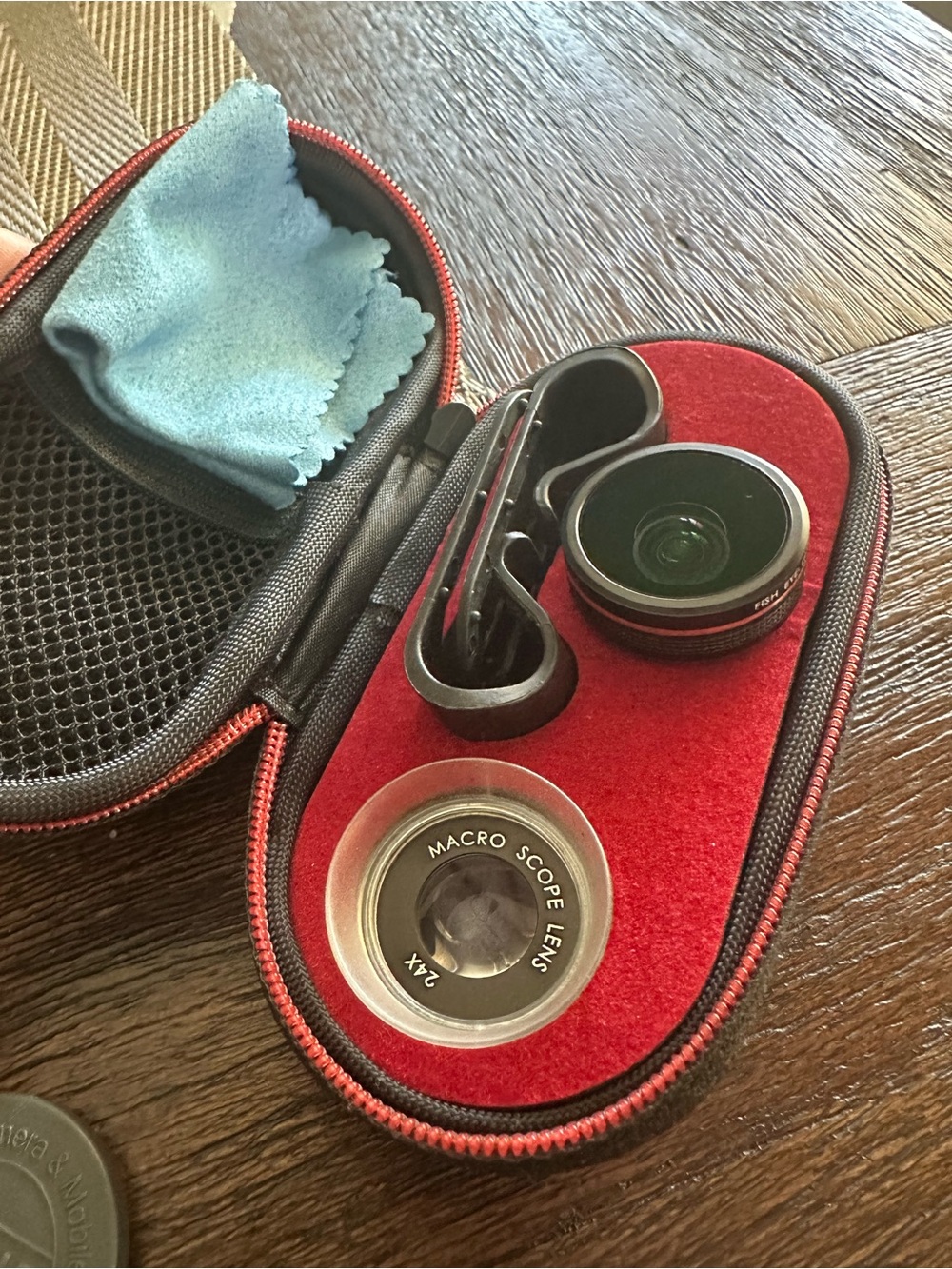 Macro Scope and Fisheye Lens Set with Carry Case